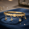 Golden Charm Luxe Pave-Set Bracelet