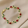 Elegant Floral Tulip Bracelet for Women